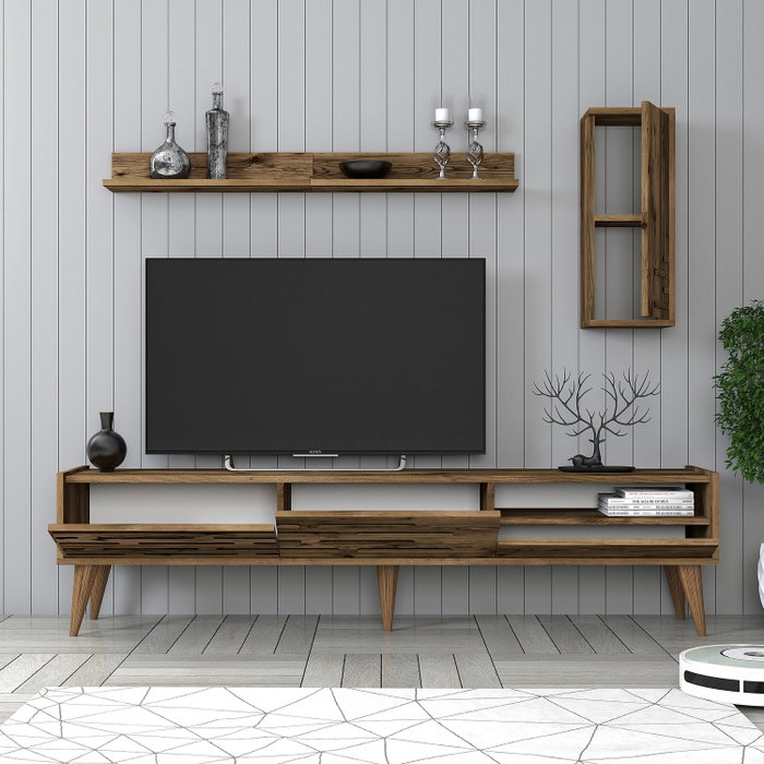 Hanah Home Valensiya Mueble de TV Nogal